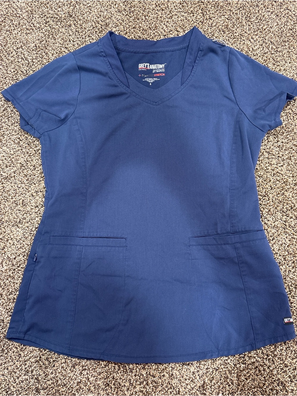 Grey's Anatomy Women's Scrub Top - Navy Blue